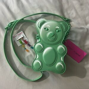 Betsey Johnson gummy bear crossbody purse and dangle earrings bundle!